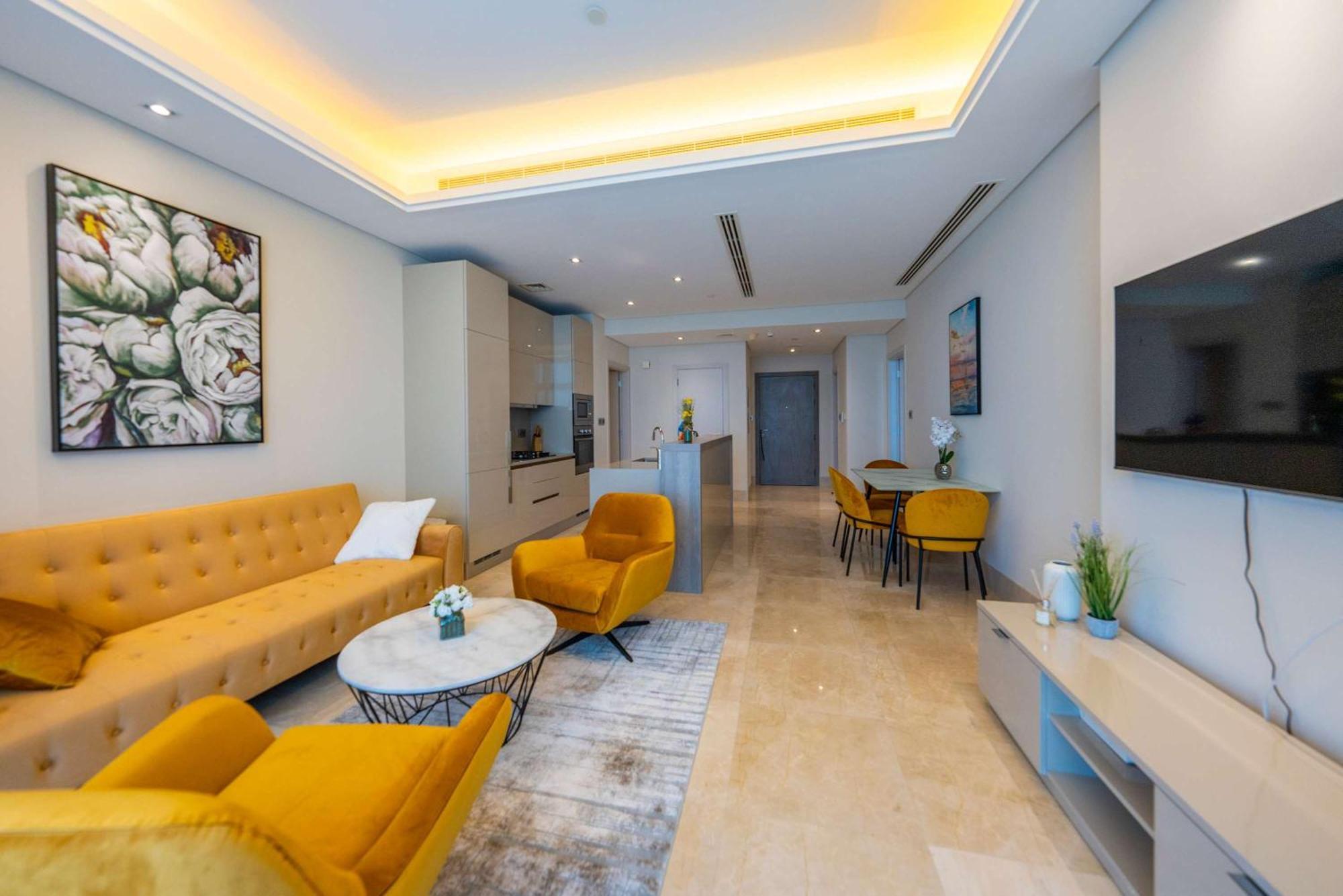 Spacious Beachfront 2 Bedroom Apartment - The 8 두바이 외부 사진