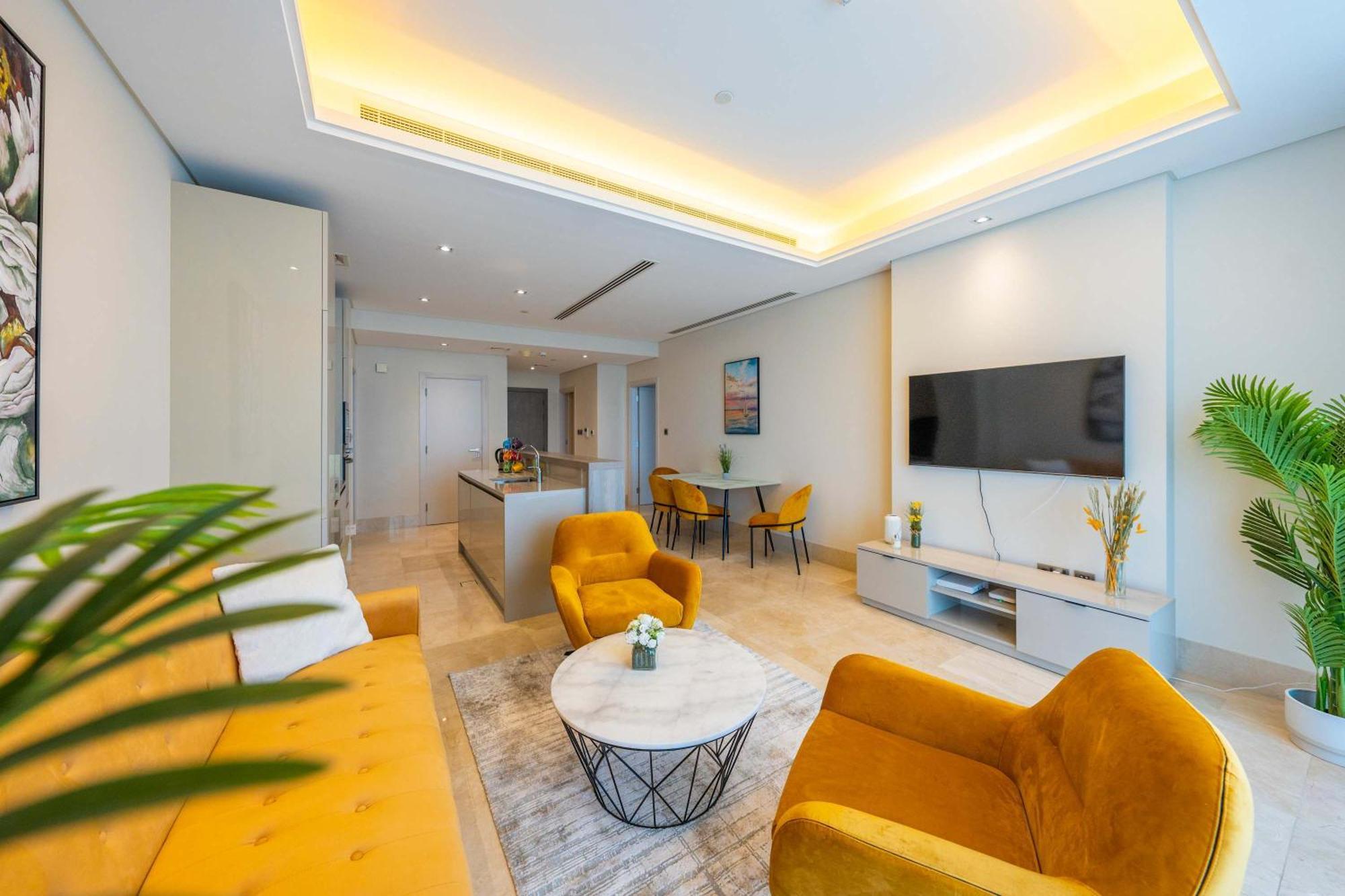 Spacious Beachfront 2 Bedroom Apartment - The 8 두바이 외부 사진